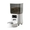 Alimentador automático para mascotas de doble banda con cámara gran angular para gato y perro, máquina de alimentación cuantitativa programada, punto visual inteligente
