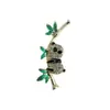 Vintage Guofeng Panda Bamboo Broche Raffine Terno Feminino Suéter Nicho de Alta Qualidade Pin Roupas Corsage Acessórios
