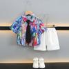 Conjunto de Verano para Niños Camisa de Verano Infantil Estilo Verano 2026 Traje para Niño Pequeño Guapo Estilo Coreano de Verano Ropa Formal