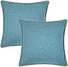 Fronha de Algodão e Linho Colorida com Borda Estilo Normcore Popular da Amazon Fronha para Decoração de Sofá de Sala de Estar Casa