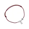 Pulsera de Cuerda Roja de Plata de Ley S925 con Forma de Pez para Mujer, Tejida a Mano, Diseño Simple Estilo Chino Nuevo, Joyería B6762