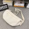 Bolsa de Lona Grande Capacidade para Mulheres 2026 Verão Nova Casual para o Dia a Dia Ombro Leve Esportiva Transversal Bolsa Dumpling