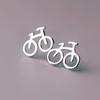 Mini Brincos de Bicicleta Estudante Celebridade da Internet Personalidade Versátil Temperamento Artístico Simples Criativo Brincos de Bicicleta Fornecimento