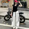 Novedad de Otoño: Pantalones Deportivos Americanos de Calle para Mujer, Cintura Alta Adelgazantes, Tendencia, Ligeros con Bordado de Letras y Rayas, Secado Rápido