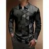 Camisa Polo de Manga Larga para Hombre 2026, Nueva Ropa de Negocios Transfronteriza para Hombre, Camisa Casual para Hombre de Manga Larga con Cuello de Solapa