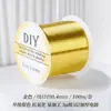Rollo grande de 100 metros alambre de cobre conservador de color 0.2 mm material de tejido DIY hecho a mano alambre metálico filigrana alambre para enrollar alambre para envolver flor