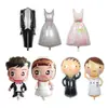 Labial Globo Transfronterizo Labios Decoración de Boda Qixi Día de San Valentín Fondo Arreglo de Papel de Aluminio Paloma Blanca Coche de Bodas Globo Venta al por Mayor
