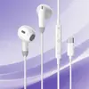 Auriculares Privados Transfronterizos con Cable de 3.5 mm con Decodificación Digital, Graves Potentes, Micrófono para Llamadas, Control en Línea e Interfaz Tipo-C