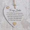 Nuevo Corazón de Madera de Amistad Transfronteriza Colgante Acrílico de Regalo