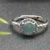 Anillo de Jadeíta Birmana Natural Grado A Estilo Chino Nuevo con Sensación de Alta Gama, Estilos Diversos, Número de Artículo 9117