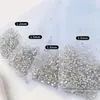 1440 Diamantes de Imitación Redondos Pequeños de Fondo Plano para Uñas, Base Plateada Súper Brillante Diamantes de Imitación Blancos, Decoraciones de Uñas Simples Estilo Francés Venta al por Mayor