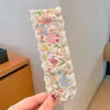 Adesivo Mágico de Tricô Floral Francês Toque de Luxo Franja de Criança Adesivo de Cabelo Versátil Fofo Artefato para Cabelos Rebeldes