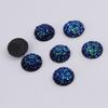 Em estoque 14mm Gintianxing Patch Redondo Resina Broca Fundo Plano Broca Minério Aglomerado de Cristal Protuberância DIY Acessórios de Joalheria