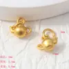 Colgante Chapado en Oro DIY, Calabaza Atrae Dinero, Tetera, Pulsera de Lingote, Collar, Materiales para Abalorios Hechos a Mano, Accesorios