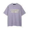 Camiseta Unisex Casual Básica com Estampa de Letras, Manga Curta, Estilo Tendência Transfronteiriça