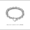 Pulsera para Hombre Trendy Diseño Nicho Ins Estilo Frío Hip-Hop Accesorios para Apilar Versátil Simple Acero Titanio Accesorios de Mano para Hombre Mujer