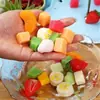 Trozos de Fruta, Rodajas de Fruta, Fresa Falsa, Mango, Arándano, Piña, Plátano, Cerezas de Atrezo, Taibo de Trigo con Fruta