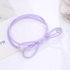 Ligas para el cabello de alta elasticidad con lazo y cuentas Dongdaemun para niñas, bandas básicas para coleta, tejido hecho a mano al por mayor