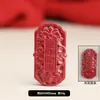 Lidai Wholesale Cinnabar Alto Contenido Arena Dorada Púrpura Colgante de Paz Colgante de Candado Accesorio de Joyería DIY