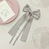 Pasador de horquilla de lazo de cinta para niña, pasador de estilo coreano, simple, versátil, de alta calidad, para recogido a medias, accesorios para el cabello