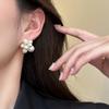 Pendientes de Perlas de Bola de Fuegos Artificiales Explosión Aguja de Plata Pendientes Elegantes de Moda Francesa Pendientes Elegantes de Alta Gama de Lujo Ligero