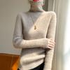Suéter de Cuello Alto Nuevo 2025 para Mujer, Tejido Grueso de Otoño e Invierno, Camiseta Básica Corta de Manga Larga Ajustada, Versión Coreana