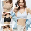 Ropa interior transpirable con ribete de encaje, sin costuras, amigable con la piel, fresca y cómoda, anti-flacidez, reducción lateral del busto, sin varillas, sujetador de broche