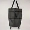 Carrito de Compras Plegable para el Hogar con Ruedas, Carrito Portátil para Comestibles, Carrito Plegable para Recoger Paquetes