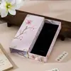 Caja deslizante floral vintage en stock, colgante para coche, caja de embalaje para accesorios para el cabello, caja deslizante para joyas de diseño original estilo antiguo