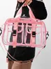 Bolsa de Viagem Transparente de PVC Portátil da Amazon para Mulheres, Grande Capacidade, Moda, Personalizada, Totalmente Transparente, Impermeável, Bolsa Transversal
