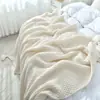 Manta de Sofá Manta Decorativa Cubierta para Siesta en la Oficina Manta Pequeña de Lana Tejida Tela de Fondo para Fotos Camino de Cama