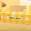 Caja de Embalaje Snow Mei Niang 4 Piezas Desechable Crujiente de Yema de Huevo Lonchera Tarta de Huevo Postre Pastelería Caja de Embalaje Venta al por Mayor