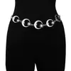 Cadena de Cintura Elegante de Metal con Girasol para Mujer de Comercio Exterior, Accesorio de Cintura Ajustable para Vestido, Cinturón de Cadena Multicapa de Gama Alta