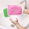 Guantes de baño de doble cara, Descontaminación poderosa, Toalla de baño a la antigua, Frotador especial de barro de arena gruesa para el hogar, Frotador de polvo, Toalla de baño engrosada