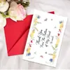 Selección de Colección de Tarjetas de Agradecimiento, Juego de Tarjeta de Felicitación con Sobre, Mensajes Escritos a Mano, Bendiciones, Tarjetas Plegables con Texto