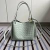 Bolsa de Paracaídas Tejida Oversize de Verano Gran Capacidad Bolso de Mano para Viajes Abierto con Cuerda para Jalar Mamá
