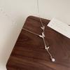 Collar de Mariposa de Concha de Perla Super Hada para Mujer con Sentido del Diseño Nicho Retro Personalidad Simple Combinable Cadena Clavícula