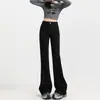 Jeans de Tiro Alto Acampanados para Mujer, Tendencia Verano 2026, Estilo Nuevo Versátil, Pantalones Versátiles que Adelgazan, Estilo Bootcut, Largos hasta el Suelo