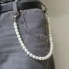 Corrente de estilo punk Pérola de camada dupla cadeia de calças masculinas e femininas de todos os jogos de hip-hop estudante coreano cadeia de cintura Corrente de saia estilo cool ins feminina