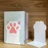 Suporte de Livros de Mesa Desenho Animado Suporte de Livros para Escritório Estudante Criativo Fofo Suporte de Livros Gato Suporte de Livros de Metal para Mesa