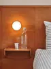 Lámpara de pared minimalista para pasillo, recibidor, mesita de noche, lámpara de pared circular, lámpara de pared de diseño para pasillo, escalera, dormitorio, decoración de patio