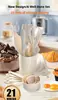 Juego de Herramientas para Hornear de 21 Piezas Juego de Utensilios de Cocina de Silicona: Brocha para aceite, Espátula, Batidor de huevos, Cuchara medidora, Pinzas para alimentos, Espumadera