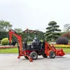 Exportado a Alemania: Equipo de Construcción de Doble Propósito con Ruedas para Proyectos de Ingeniería, Transformación de Tierras de Cultivo y Excavación y Carga Integradas con Tracción en las Cuatro Ruedas