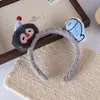 Diadema Divertida de Pingüino con Cabeza de Pez, Dibujo Animado Linda Dulce Felpa para Lavado de Cara Diadema para Mujeres