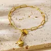 Pulsera Colgante de Amor Simple Europea y Americana de Acero Inoxidable Acero de Titanio para Mujeres, Joyería al por Mayor para Mejores Amigas, Exclusivamente para Comercio Exterior Transfronterizo