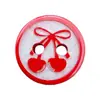 Botones de Cereza de Dibujos Animados para Manualidades DIY Infantiles, Botones para Camisa, Botones para Cárdigan de Suéter, Botones Decorativos para Ropa de Muñecas BJD