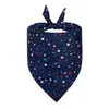 Modelo 2026 Transfronteiriço em Estoque Bandana de Animal de Estimação Bandeira Americana Lenço Bib para Dia da Independência para Gatos e Cachorros