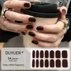 Adesivos para Manicure em Gel Sem Luz de 14 Dedos Popular na Temu Transfronteiriça Adesivos de Unha à Prova d'Água de Longa Duração