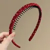 Faixa de cabelo versátil tipo pente Maillard, vintage e sofisticada, não aperta o cabelo, nova faixa de cabelo estilo coreano 2026 para mulheres
