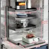 Estante de Almacenamiento para Arrocera Estante para Encimera de Cocina Estante para Microondas Horno Eléctrico Freidora de Aire Estante de Almacenamiento Multifuncional Extraíble